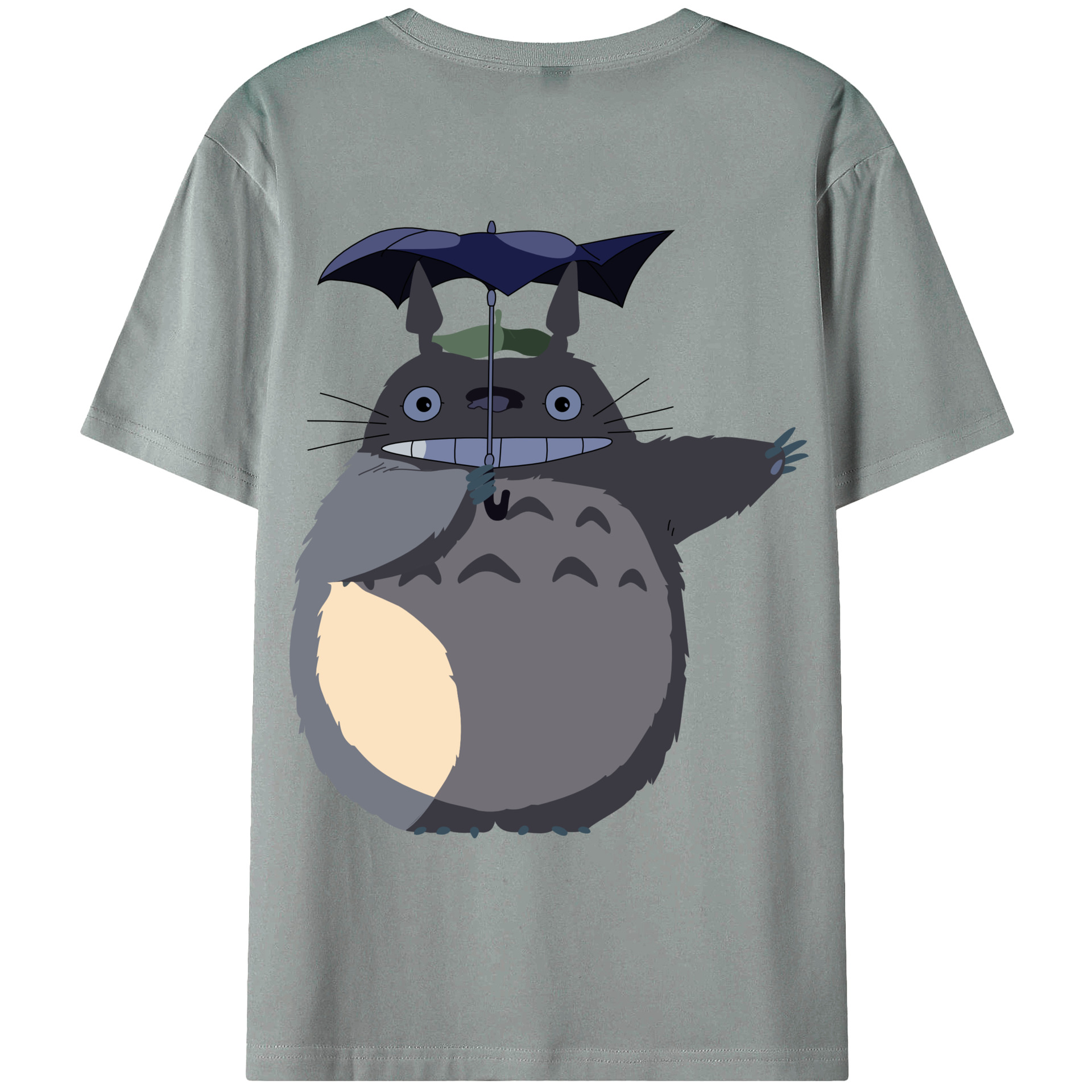 （画像用） となりのトトロ 草壁メイ 草壁サツキ My Neighbor Totoro Satsuki Kusakabe Mei Kusakabe 綿100％ メンズ半袖Tシャツ（バックプリント） 通気性